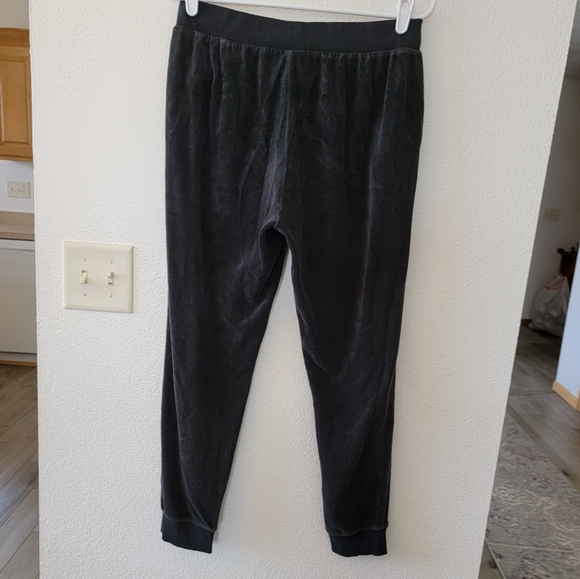 Victoria's Secret Black Velour Jogger Size M - Picture 2 of 9